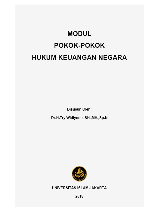 MODUL  POKOK-POKOK   HUKUM KEUANGAN NEGARA