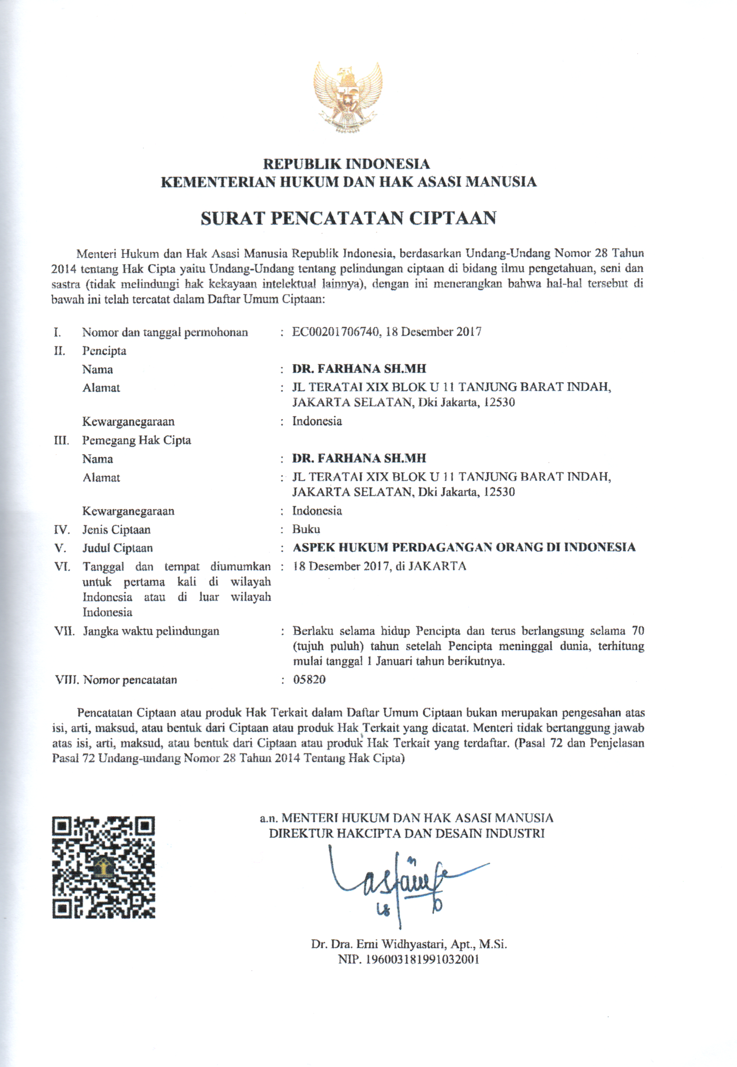 ASPEK HUKUM PERDAGANGAN ORANG DI INDONESIA