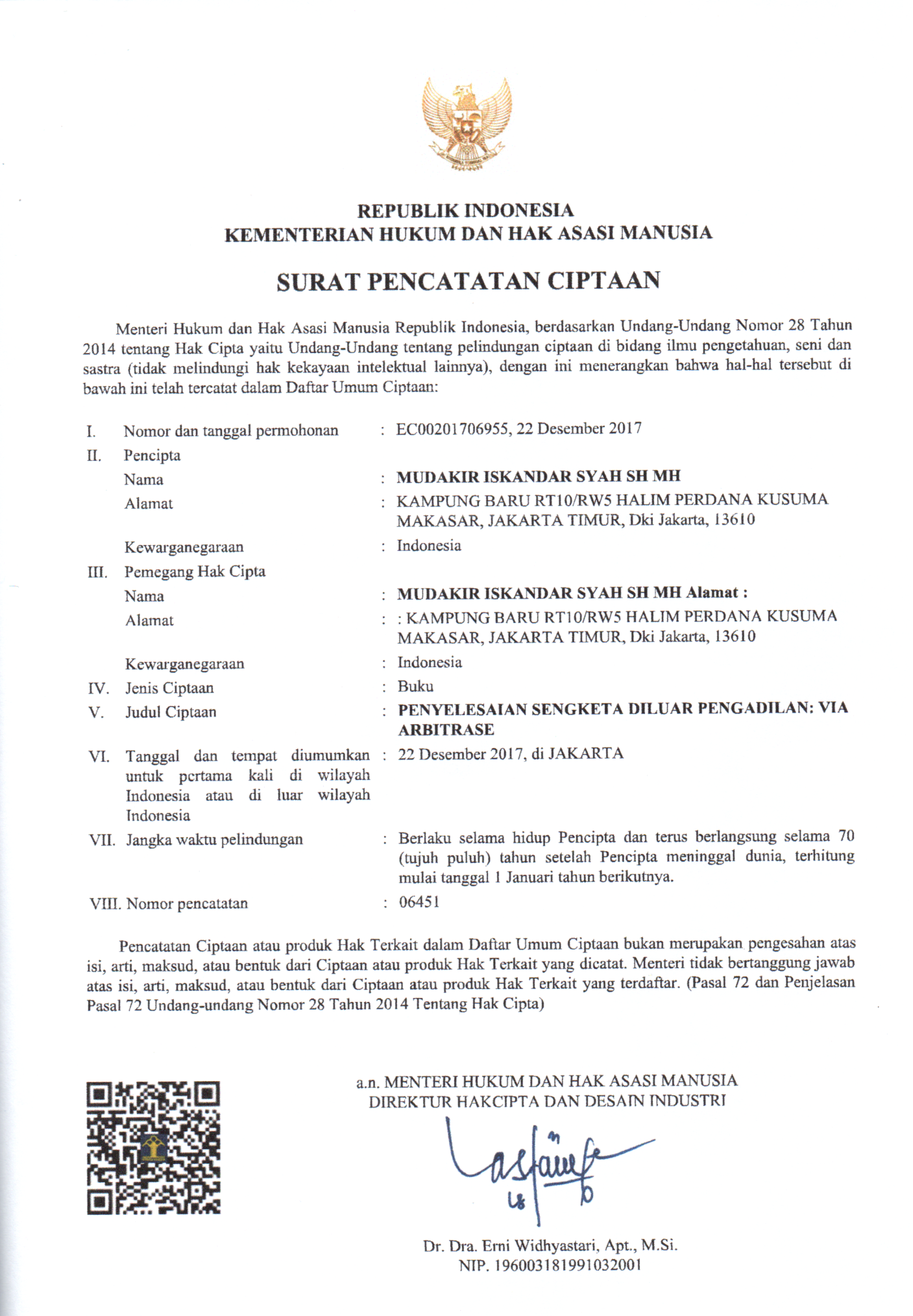 PENYELESAIAN SENGKETA DILUAR PENGADILAN VIA ARBITRASE