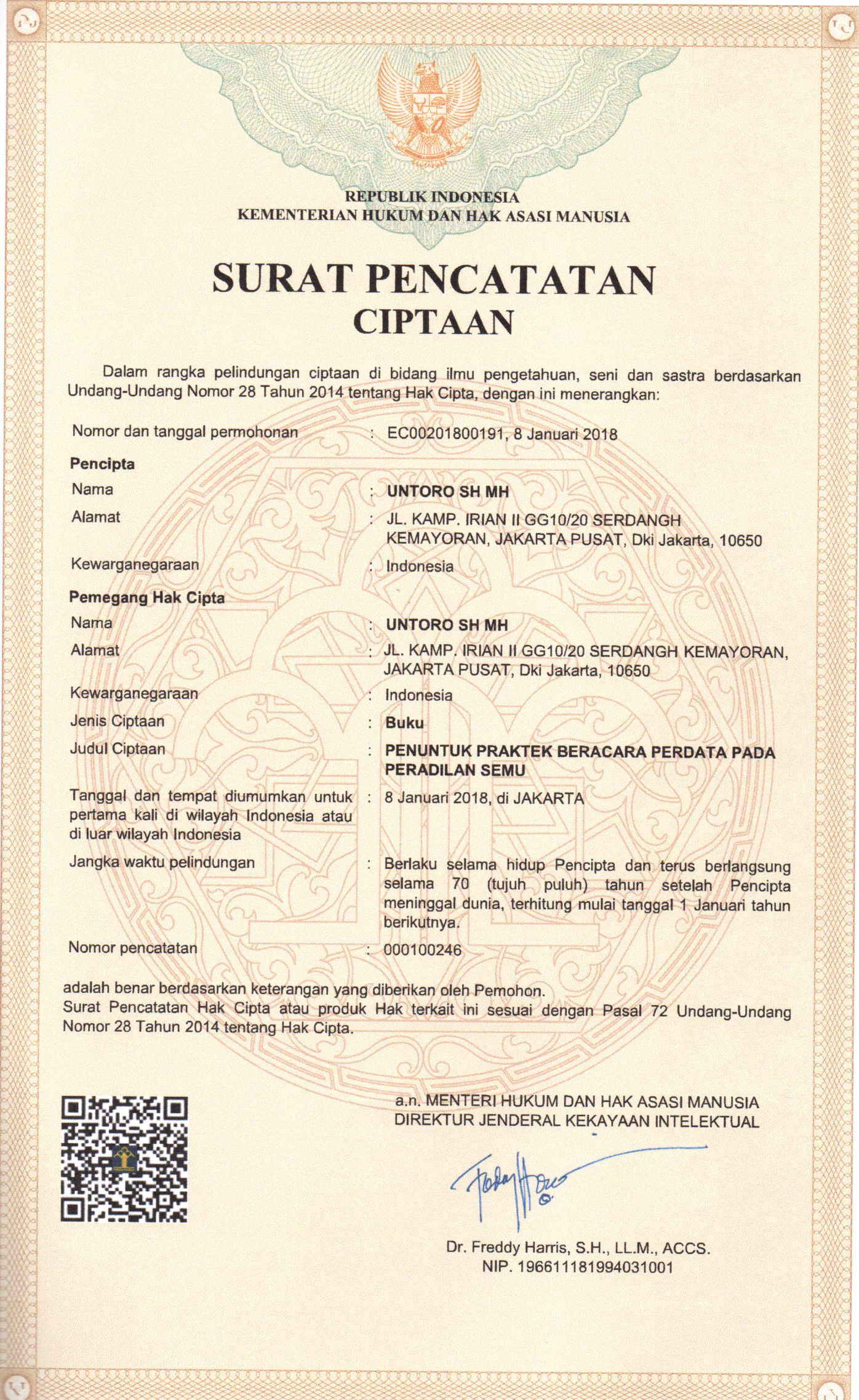 PENUNTUK PRAKTEK BERACARA PERDATA PADA PERADILAN SEMU
