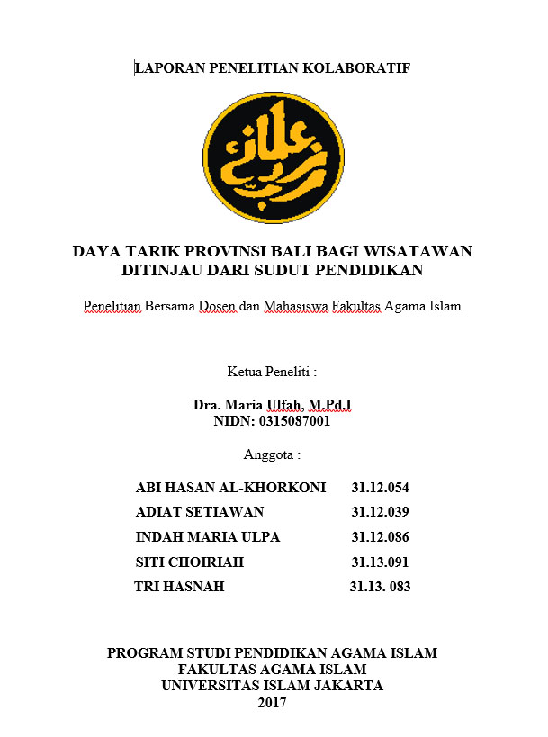 DAYA TARIK PROVINSI BALI BAGI WISATAWAN DITINJAU DARI SUDUT PENDIDIKAN