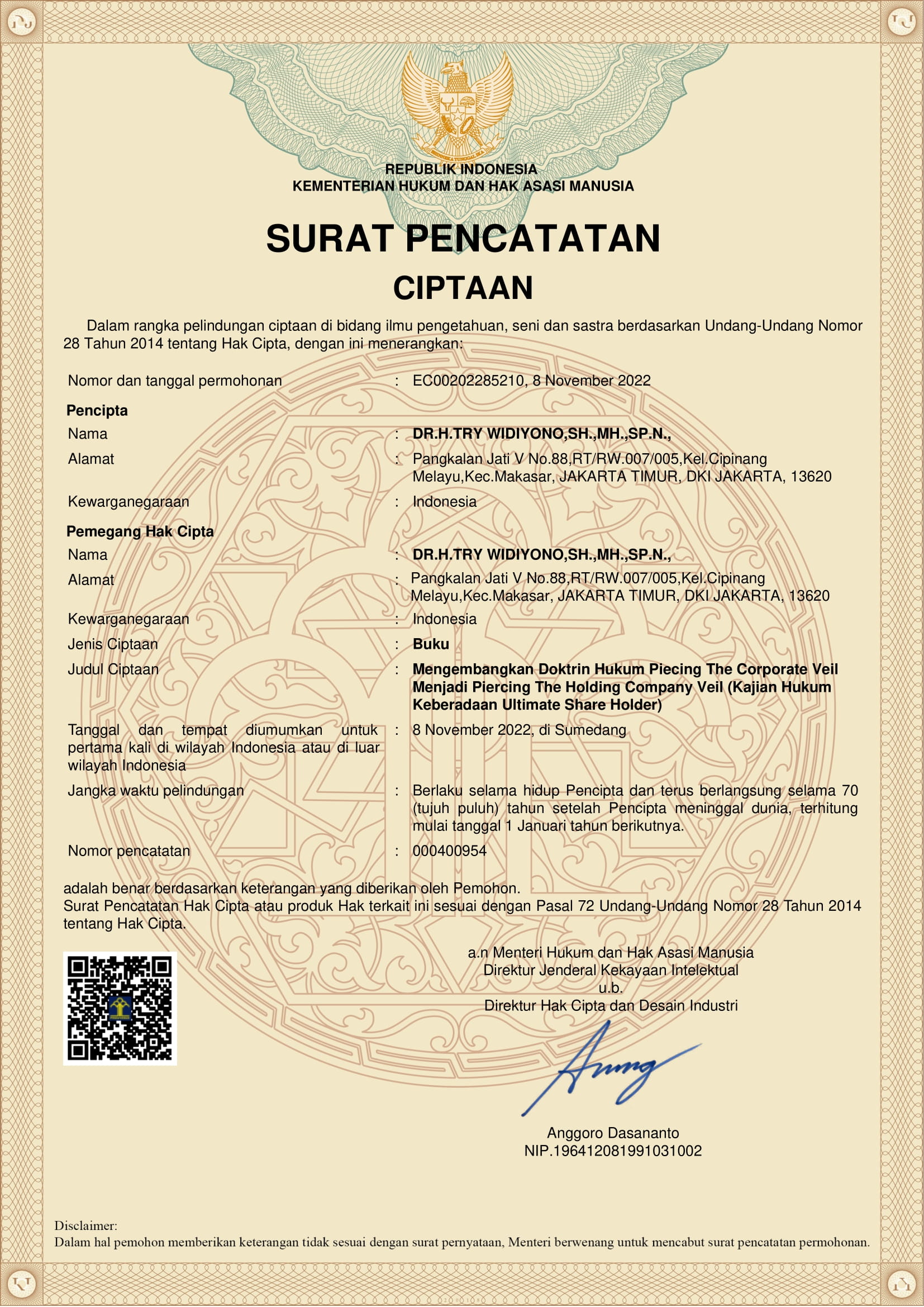 MENGEMBANGKAN DOKTRIN HUKUM PIERCING THE CORPORATE VEIL MENJADI PIERCING  THE HOLDING COMPANY VEIL (KAJIAN HUKUM KEBERADAAN ULTIMATE SHARE HOLDER)